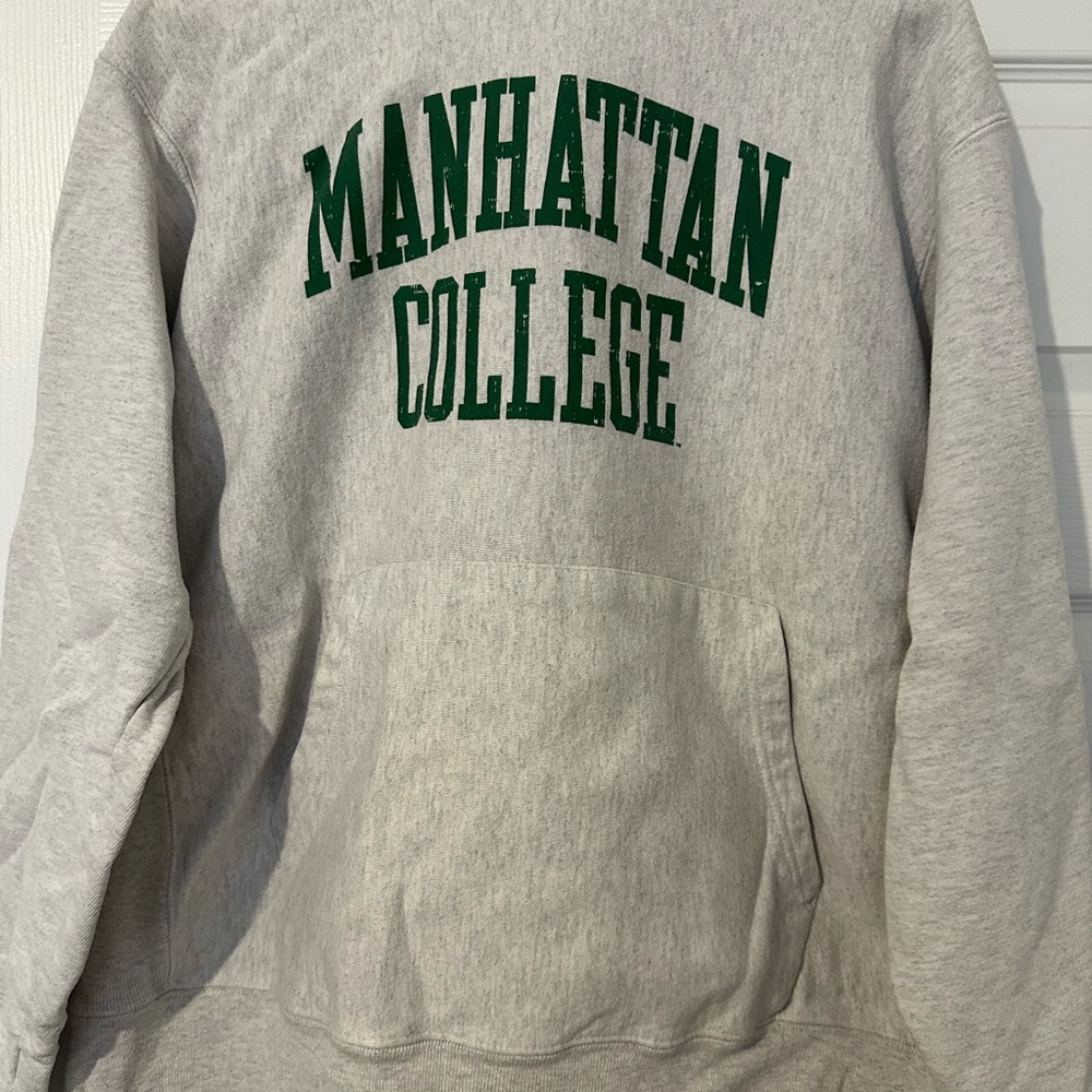 Gray Manhattan College Sweatshirt